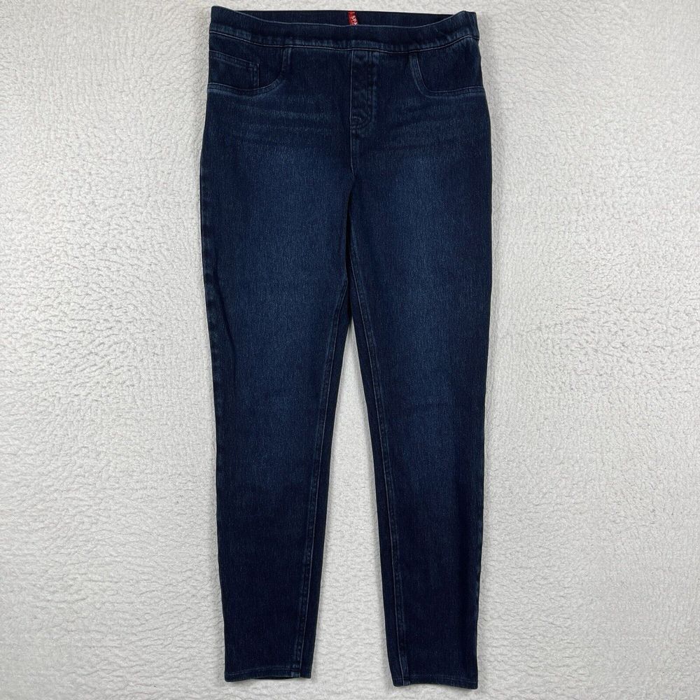 Spanx Leggings Womens Large Blue Jeanish Ankle Shaping Comfort Casual‎ Career